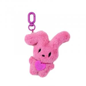 Очаровательная плюшевая кукла-подвеска с кроликом с кривыми ушками в виде сердца, высота 11см 77 SEVEN DREAM