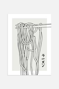 Плакаты с рамэном Postery, 50x70 см, серый