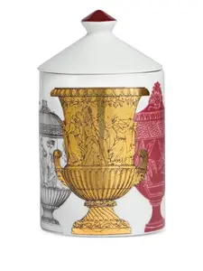 Ароматическая свеча nel mentre, 15х7,5 см, Fornasetti, белый