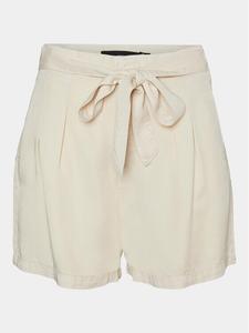 Тканевые шорты узкого кроя Vero Moda, бежевый