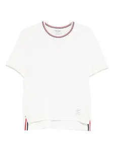 Футболка с круглым вырезом THOM BROWNE, белый
