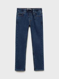 Детские удобные джинсы на шнурке Mango, Navy