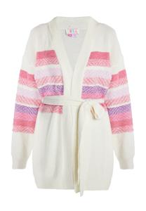 Вязаный кардиган IZIA Knit Cardigan, натуральный белый