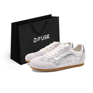 D:FUSE SCANDINAVIA D Fuse Scandinavia Амортизирующие, противоскользящие, износостойкие, легкие низкие кеды женские бежевые, цвет Beige