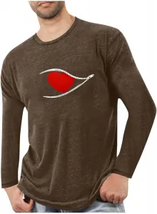 Мужская футболка с принтом в виде сердечек для тренировок