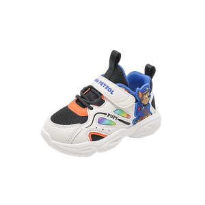 Износостойкие низкие детские кроссовки для повседневной носки. Для детей от 3 до 7 лет. PAW PATROL, бежевый/черный