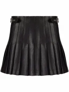 Кожаная мини-юбка Philosophy Di Lorenzo Serafini, черный