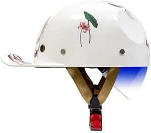 Мотоциклетный шлем-полушлем, шлем Jet Helmet, мужской шлем-полушлем с сертификатом ECE, ретро-шлем-накладка на голову, шлем-полушлем для скутера, велосипеда, мопеда, скутера WRMIGN, E