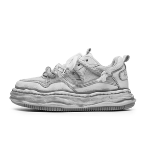 Angelmix Кроссовки Angelmi с низким верхом для скейтборда, устойчивые к скольжению, унисекс, белые, серые