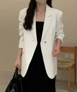 Приталенный жакет из льняной смеси Aimoha - Select -, цвет White