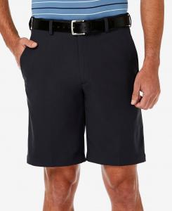 Мужские шорты cool 18 pro flat front классической посадки 9,5 дюйма Haggar, черный