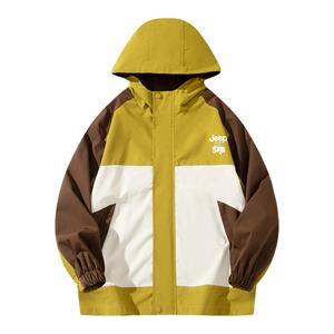 Унисекс Куртка Jeep, Горчично-Зелёный (Трёхслойное Утеплённое Пальто)