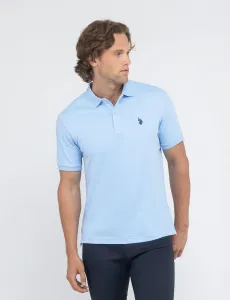 Футболка-поло U.S. Polo Assn Interlock, голубой