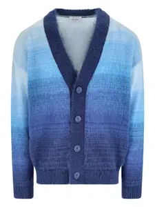 Кардиган с V-образным вырезом и деталями в виде стрелы Off-White, синий