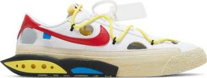 Кроссовки Nike Off-White x Blazer Low 'White University Red', белый