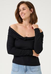Топ с длинными рукавами KAKAYLA OFFSHOULDER Kaffe, цвет Black Deep