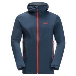 Куртка Jack Wolfskin Highest Peak 2.5L водонепроницаемая, темно-синий