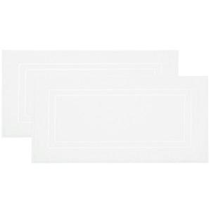 Коврик для ванной, набор из 2 шт Zollner, белый