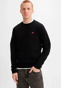 Шерстяной свитер Levi's "ORIGINAL HM SWEATER", классической формы с круглым вырезом, цвет Meteorite