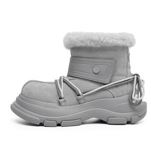 Короткие зимние сапоги унисекс Beidouniao, серый