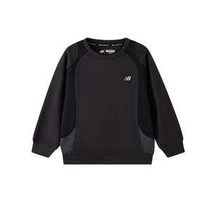 Детский свитшот с круглым вырезом Moderate New Balance, черный
