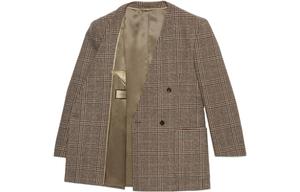 Пиджак деловой мужской Gucci Prince Of Wales, коричневый