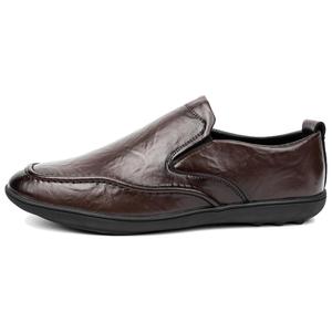 G5 Повседневные кожаные туфли мужские низкие черно-коричневые, цвет Brown