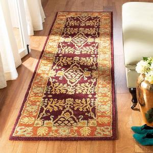 Ковер-дорожка SAFAVIEH, 69 x 366 см, Bergama Collection Red / Rust BRG190C ручной работы традиционный восточный премиальная шерсть