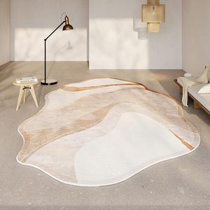 AOVOC Ковер круглый 160х230 см Wabi-Sabi, японский стиль Nigura Flower - Irregular - 07 для гостиной, спальни, под стол