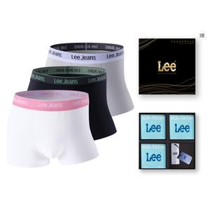 Мужские трусы-боксеры Lee, Box 3 Pack (белый+черный+серый)