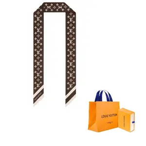 LOUIS VUITTON Женские повязки для волос из шелка Mulberry Brown