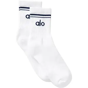 Низкие носки унисекс 1 упаковка Alo Yoga, белый/темно-синий