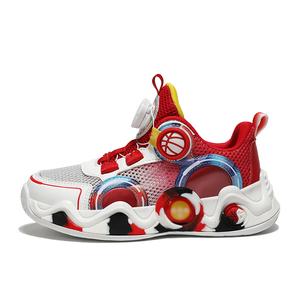 Нескользящие, износостойкие, дышащие низкие детские кроссовки для повседневной носки SHIBU, красный