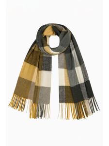 Элегантный шарф с бахромой для стильных зимних образов. Цвет: антрацитовый. Faera