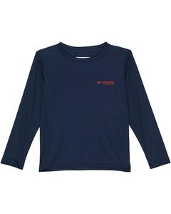 Лонгслив Columbia Kids Terminal Tackle PFG Fish Flag Long, цвет Collegiate Navy/Red Spark