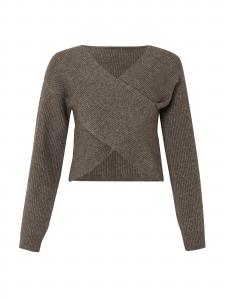 PIECES Свитер 'PCSILLY' в темно-коричневом цвете