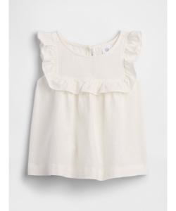 (K)babyGap Топ с оборками из льняной смеси
