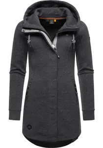 Толстовка в стиле Ragwear "Letty Intl.", спортивная куртка с капюшоном и элементами из искусственной кожи, цвет Ash