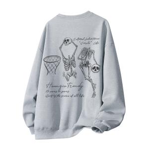 Свитшот Unisex Crew Neck Moderate Heavyweight HUANQIU, светло-серый