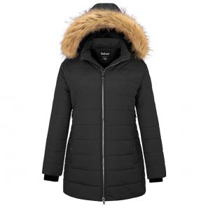 Куртка утепленная со съемным капюшоном Soularge Plus Size, темно-серый