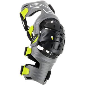 Комплект наколенников Alpinestars Bionic 7 Unisex-Adult, серебристо-желтый, размер S (разноцветный, один размер) - 6501319-195-S, Multi