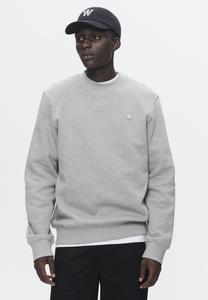 Толстовка TYE CREW LOGO BADGE Double A by Wood Wood, серый