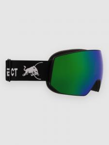 Очки для сноуборда Red Bull SPECT Eyewear FINK Black Goggle, brown with green mirror