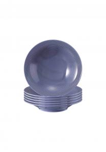 Фиолетовые суповые тарелки Beat color glaze ø 22,5 см 6 шт Beat Seltmann Weiden