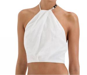 Топ Azura Tie цвета слоновой кости Sir., слоновая кость