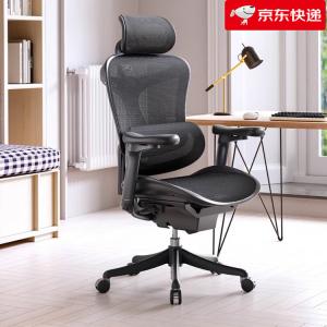 Кресло компьютерное SIHOO C100 Premium Edition Yao Black, эргономичное офисное с регулируемыми подлокотниками и пятилучевой базой