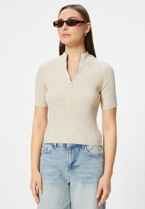 Базовая футболка Koton, бежевый