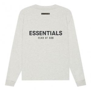Футболка Fear of God Essentials SS21 Long Sleeve T-Shirt 'Light Heather Oatmeal' FOG-SS21-598, бежевый