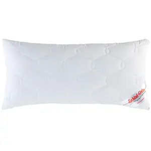 Подушка из микрофибры TENCEL Наполнение: стеганое из лиоцелла, полиэстера и полиэстеровых волокнистых шариков 1 шт. Система управления влагой Schlaf-Gut, белый
