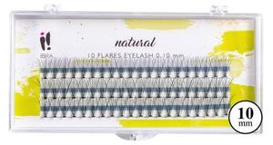 Ибра, Пучки накладных ресниц, натуральные 0,10С 10 мм, Ibra